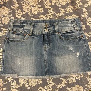 American Eagle Y2K Denim Mini Skirt